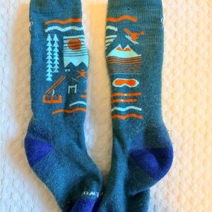 Smartwool Teal and Orange Adventure Socks